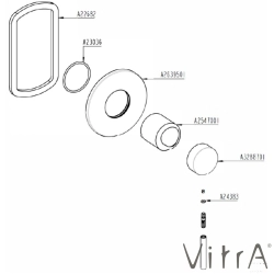 Vitra - Vitra Origin Ankastre Duş Bataryası, Mat Siyah (Sıva Üstü Grubu)