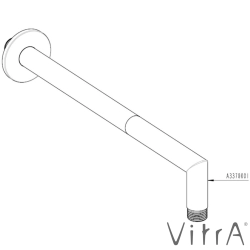 Vitra - Vitra Origin Duvardan 90 Derece Açılı Dirsek, Mat Siyah