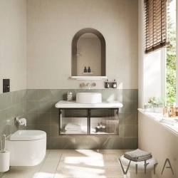 Vitra - Vitra Liquid Ankastre Uzun Lavabo Bataryası (Sıva Üstü Grubu)