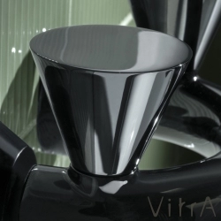 Vitra - Vitra Liquid Duvardan Lavabo Bataryası, Parlak Siyah