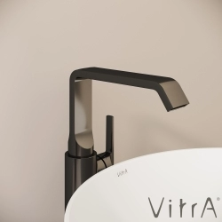 Vitra - Vitra Suit Yüksek Lavabo Bataryası, Parlak Siyah