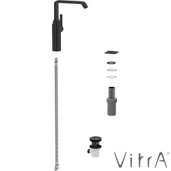 Vitra - Vitra Suit Yüksek Lavabo Bataryası, Parlak Siyah