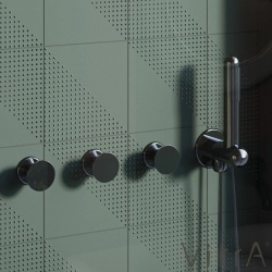 Vitra - Vitra Liquid Ankastre Duş Seti, Parlak Siyah