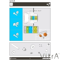 Vitra - Vitra Suit İki Delikli Ankastre Lavabo Bataryası, Parlak Siyah (Sıva Üstü Grubu)