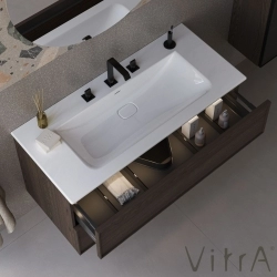 Vitra - Vitra Suit 3 Delikli Lavabo Bataryası, Parlak Siyah