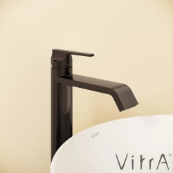 Vitra - Vitra Suit Yüksek Lavabo Bataryası, Parlak Siyah