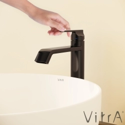 Vitra - Vitra Suit Yüksek Lavabo Bataryası, Parlak Siyah
