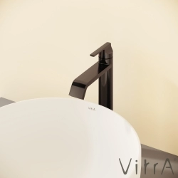 Vitra - Vitra Suit Yüksek Lavabo Bataryası, Parlak Siyah