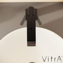 Vitra - Vitra Suit Yüksek Lavabo Bataryası, Parlak Siyah