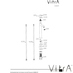 Vitra - Vitra Origin Classic Tezgah Üstü Lavabo Bataryası