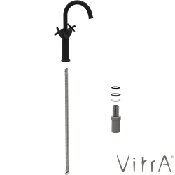 Vitra - Vitra Origin Classic Tezgah Üstü Lavabo Bataryası (Çift Kumandalı) Mat Siyah