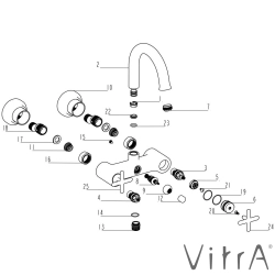 Vitra - Vitra Origin Classic Banyo Bataryası