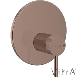 Vitra - VitrA Origin Aura Ankastre Duş Bataryası (V-Box Sıva Üstü Grubu) Soft Bakır