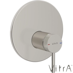 Vitra - VitrA Origin Aura Ankastre Duş Bataryası (V-Box Sıva Üstü Grubu) Fırçalı Nikel