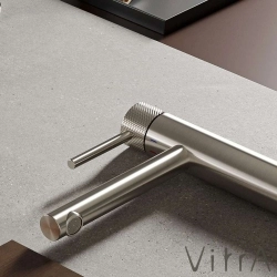 Vitra - VitrA Origin Aura Yüksek Tip Lavabo Bataryası, Fırçalı Nikel