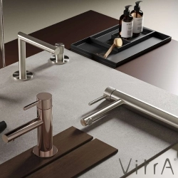 Vitra - VitrA Origin Aura Yüksek Tip Lavabo Bataryası, Fırçalı Nikel