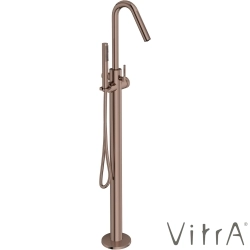 Vitra - VitrA Origin Aura Yerden Küvet Bataryası, El Duşlu, Soft Bakır