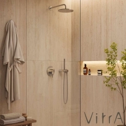 Vitra - VitrA Origin Aura Ankastre Banyo Bataryası (M-Box) Fırçalı Nikel
