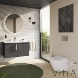 Vitra - Vitra Origin Tuvalet Kağıtlığı (Kapaksız), Fırçalı Nikel