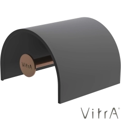 Vitra - VitrA Origin Kapaklı Tuvalet Kağıtlığı, Fırçalı Bakır