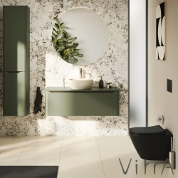 Vitra - Vitra Origin Tuvalet Fırçalığı (Yerden), Nikel