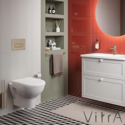 Vitra - Vitra Origin Tuvalet Fırçalığı (Duvardan), Fırçalı Nikel