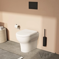 Vitra - Vitra Origin Tuvalet Fırçalığı (Duvardan), Mat Siyah