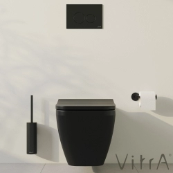 Vitra - Vitra Origin Tuvalet Fırçalığı (Duvardan), Mat Siyah