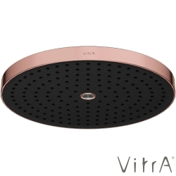 Vitra - Vitra Prime Round Duvardan Tepe Duşu Seti, 30 cm, 2 Akışlı, Soft Bakır (Sıva Üstü Grubu) - A4592229