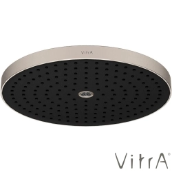 Vitra - Vitra Prime Round Duvardan Tepe Duşu Seti, 30 cm, 2 Akışlı, Fırçalı Nikel (Sıva Üstü Grubu) - A4592234