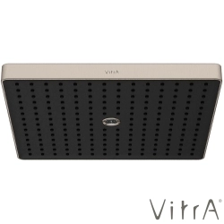 Vitra - Vitra Prime Square Duvardan Tepe Duşu Seti, 30 cm, 2 Akışlı, Fırçalı Nikel (Sıva Üstü Grubu) - A4592334