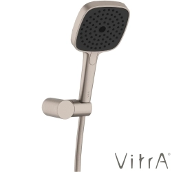 VitrA - VitrA Prime Square 3F El Duşu Takımı, Fırçalı Nikel