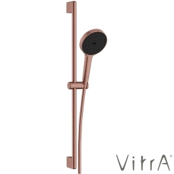 Vitra - Vitra Prime Round 3F Sürgülü El Duşu Takımı, Fırçalı Bakır - A4592724