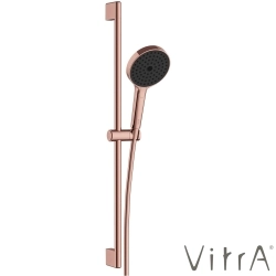 VitrA - VitrA Prime Round 3F Sürgülü El Duşu Takımı, Soft Bakır