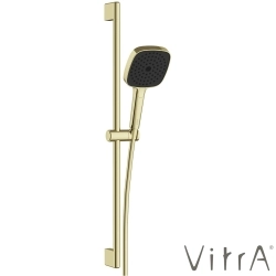 Vitra - Vitra Prime Square 3F Sürgülü El Duşu Takımı, Soft Altın - A4592874