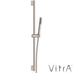 Vitra - Vitra Prime Round Stick 1F Sürgülü El Duşu Takımı, Fırçalı Nikel - A4592934