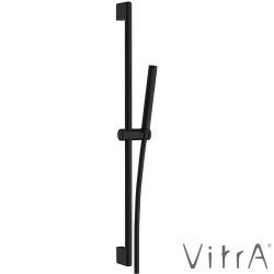 Vitra - Vitra Prime Round Stick 1F Sürgülü El Duşu Takımı, Mat Siyah - A4592936