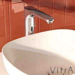 Vitra - Vitra AquaSee Fotoselli Tezgah Üstü Lavabo Bataryası (Çift Su girişli, Elektrikli)