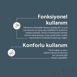 Vitra - Vitra Sense Hybrid Spiralli Eviye Bataryası (Elektrikli)