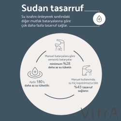 Vitra - Vitra Sense Hybrid Spiralli Eviye Bataryası (Elektrikli)