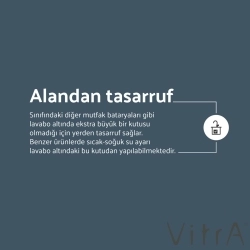 Vitra - Vitra Sense Hybrid Spiralli Eviye Bataryası (Elektrikli)