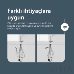 Vitra - Vitra Sense Hybrid Spiralli Eviye Bataryası (Elektrikli)