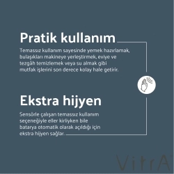 Vitra - Vitra Sense Hybrid Spiralli Eviye Bataryası (Pilli)