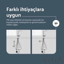 Vitra - Vitra Sense Hybrid Spiralli Eviye Bataryası (Pilli)