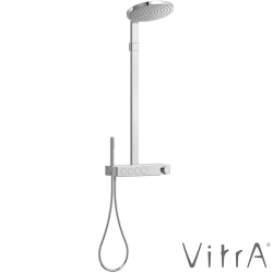 Vitra - Vitra Prime Round 300 Duş Kolonu ve Termostatik Banyo Bataryası Sistemi