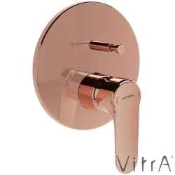 Vitra - Vitra Root Round Ankastre Banyo Seti (Bliss 2F, Origin 1F), Soft Bakır