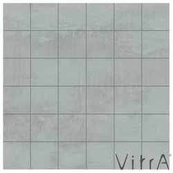 Vitra - Vitra 5x5 Metro Açık Gri Kesme Mozaik R10B Rektifiye (0,63 m2 fiyatı)