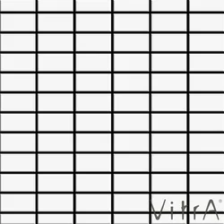 Vitra - Vitra 2.5x5 Miniworx RAL 9016 Beyaz Mozaik Mat