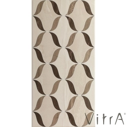 Vitra - Vitra 30x60 Ethereal Kahve-Açık Bej Geometrik Mix Dekor Parlak - K92796500001VTE0