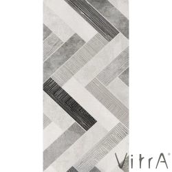 Vitra - Vitra 40x80 Ice And Smoke Mix Geometrik Dekor R9 Rektifiye - K937124R0001VTE0